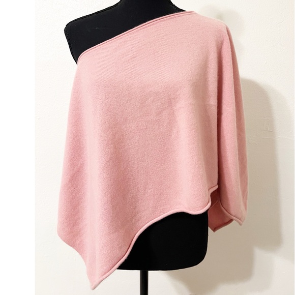 eris Cashmere Topper Pink Can be worn multiple ways including as a scarf/topper - Picture 4 of 6